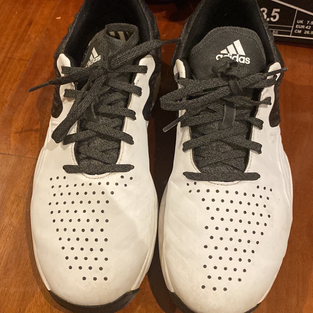 MEN'S ADIDAS ADIPOWER 40RGED S GOLF SHOES BLACK/WHITE AC8397